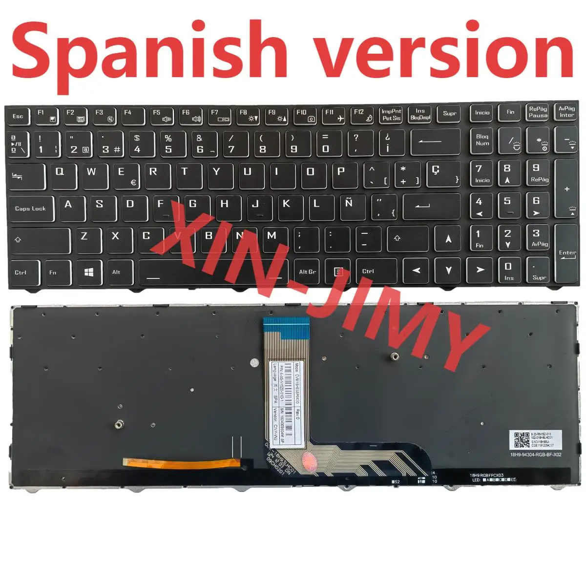 

G5 GD испанский/португальский RGB для Gigabyte G5 G7 GD/GE/GF/KC/KD/KE/KF/MD/ME/MF SP с ключом