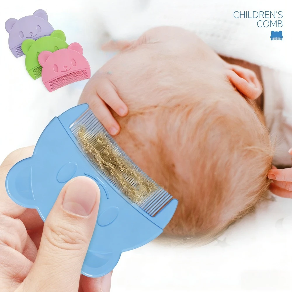 

Baby Hair Combs Cute Cradle Cap Comb for Babies Gentle Touch Bear Shaped Bath Brush for Newborn Baby Cradle Cap Dandruff