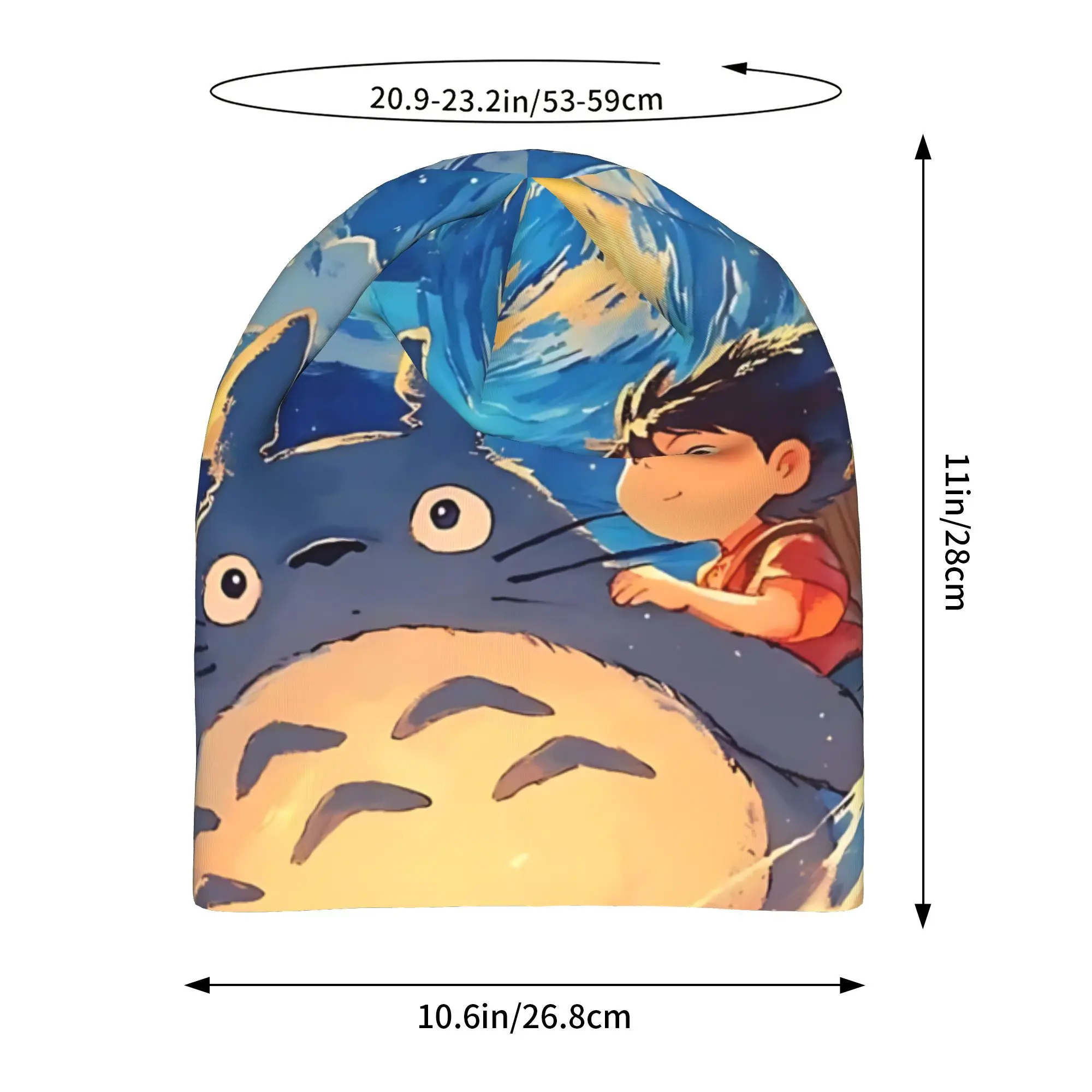 Anime My Neighbor Totoros Thin Hat Bonnet Hats Autumn Styles  Skullies Beanies Caps Men Women's Street Ski Cap
