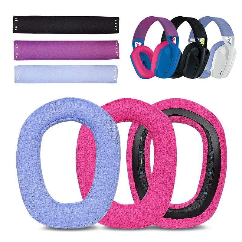 Replacement Headphone Headband Soft Cushion Cover Ear Pads Earpads for Logiteche G435 G 435 LogitechG435 Headphones Headset