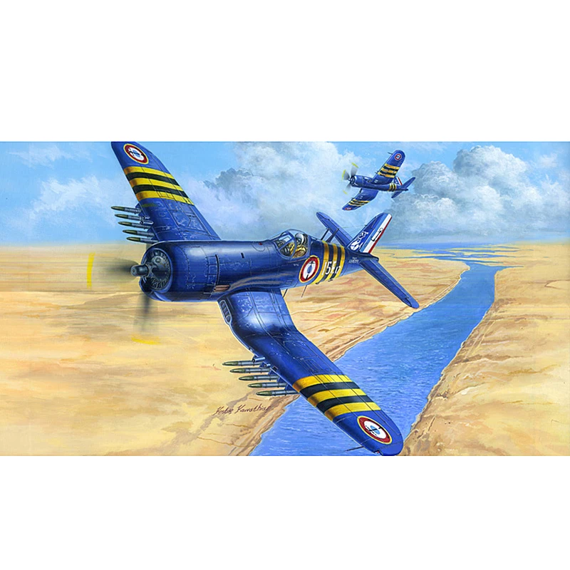 

HobbyBoss 80392 1/48 F4U-7 Corsair Aircraft Fighter Static Gift Model Kit DIY Plane TH05925-SMT2