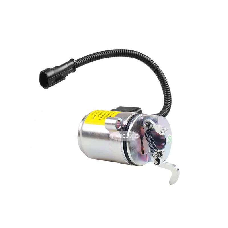 Suitable for the excavator accessories for Deutz engine BF4M2011/BF4M2012 flameout switch solenoid valve (12V/24V) OE:  04272956
