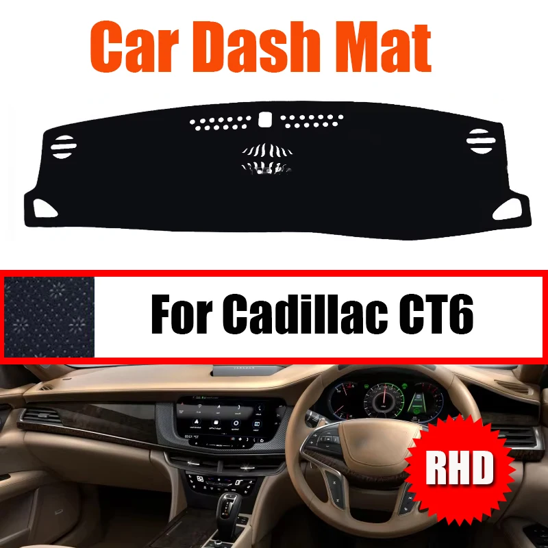ZUIMI For Cadillac CT6 LHD RHD Dashboard Cover Dash Mat Dashmat Dash Board Cover Pad Sun Shade High Quality Special Car Design