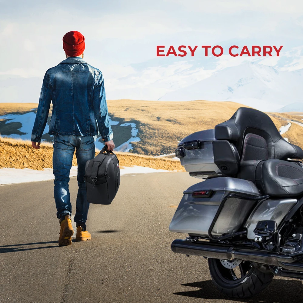 Motorcycle Saddlebag Cooler Bag for Touring Street Glide Road Glide Electra Glide and Models with Hard Saddle Bag Insert Cooler