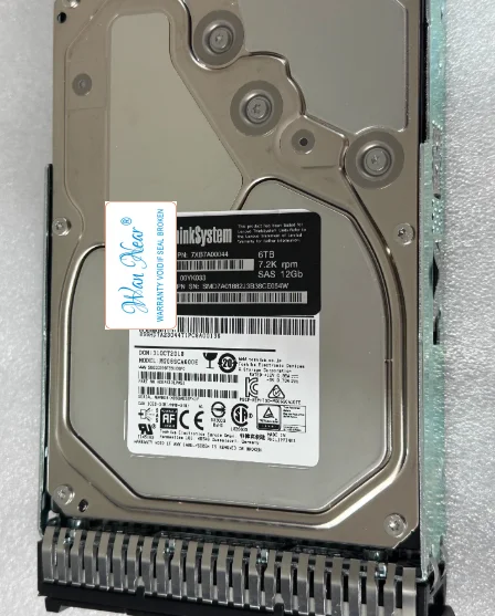 

For Lenovo 00YK033 7XB7A00044 6T 7.2K 3.5 SAS 12GB SR650 server hard drive