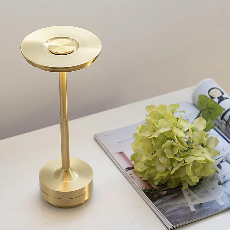 

LED charging desk lamp bedroom bar cafe outdoor table lamp creative I-shaped desk lamp touch ambient light