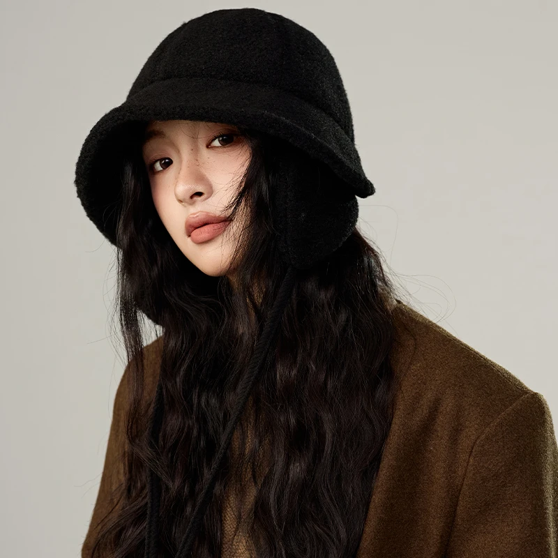 

Модные съемные ушанки, зимняя теплая панама, женская уличная защита, рыбацкие шапки, женские дорожные панамские шапки