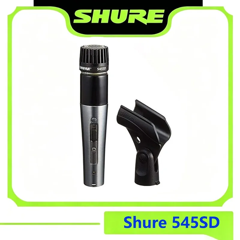 Image of Shure 545SD Classic Unidyne Dynamisches Instrumentenmikrofon, Nierencharakteristik, Dual-Impedanz-Mikrofon für Gitarren, Schalldämpfer, Trommeln, Blechblasinstrumente, sm57