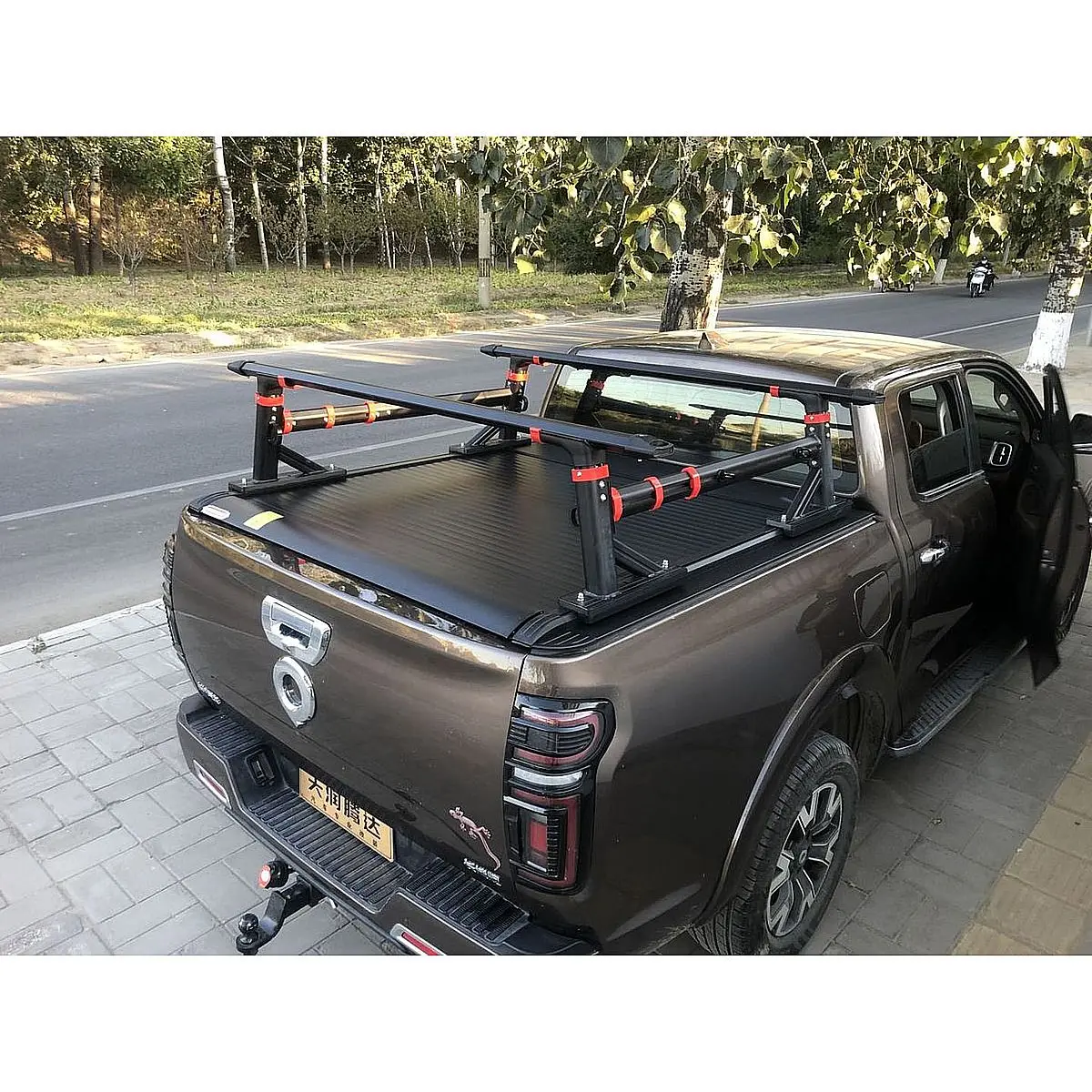 Accessori esterni per camioncino Roll Bar multifunzionale regolabile Rack Letto Scaletta Rack Tetto per F150 Ranger Hilux Tacoma