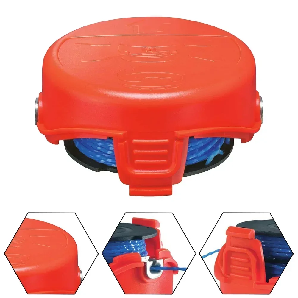 Imagem -02 - Carretel e Linha para Strimmer para Black & Decker Gl650 Gl660 Gl670 Gl315 Gl655 Gl656 Carretéis de Cobertura Ferramenta de Jardim