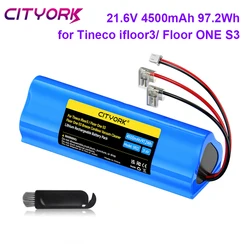 21.6V 4500mAh Battery for Tineco FLOOR ONE S3 IFLOOR 3 FLOOR ONE 1.0 FW25M-01 FW25W-01 FW09010ECN HF10E-01 HF20E-01 S3-01