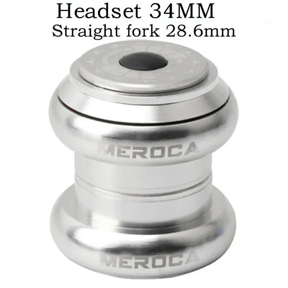 

Bike Sealbearing Headset Aluminum Alloy Double Bearing Stainless Steel Threadless 1 1/8 T High Quality Material