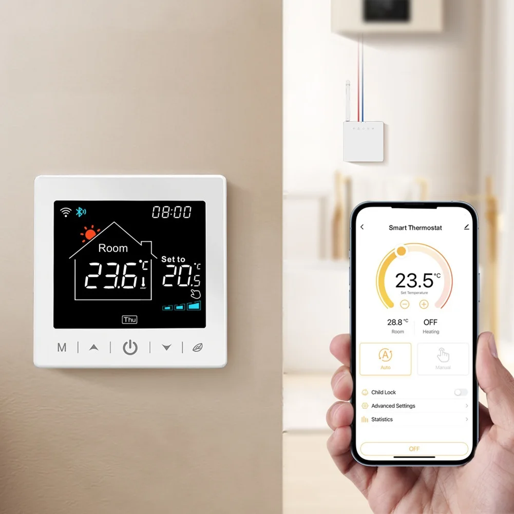 WiFi Heating Thermostat  RF Transmitter Design  Stable Signal  Accurate Temperature Control Perfect for Wall Hung Boiler Systems
