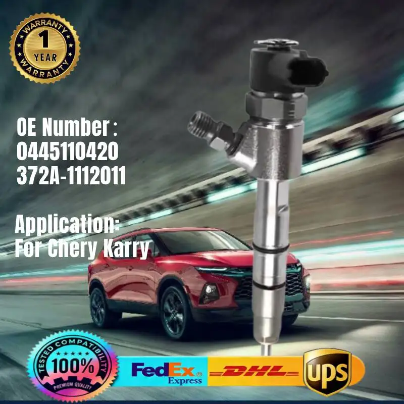 

Common Rail Injector 0445110420 372A-1112011 Fuel Injector for Chery Karry Chery Diesel Engine