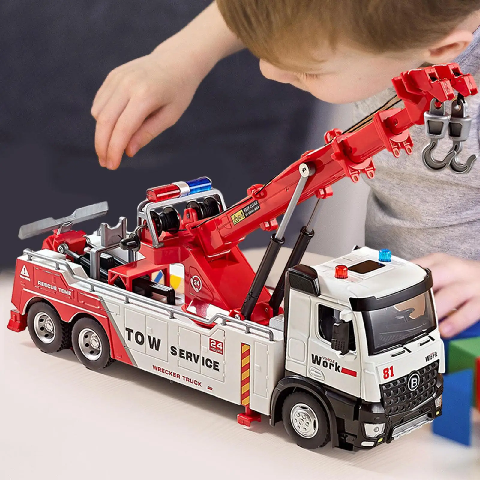 

Crane Truck Toy for Kids Boys Girls Birthday Gift Party Favors Exquisite Details