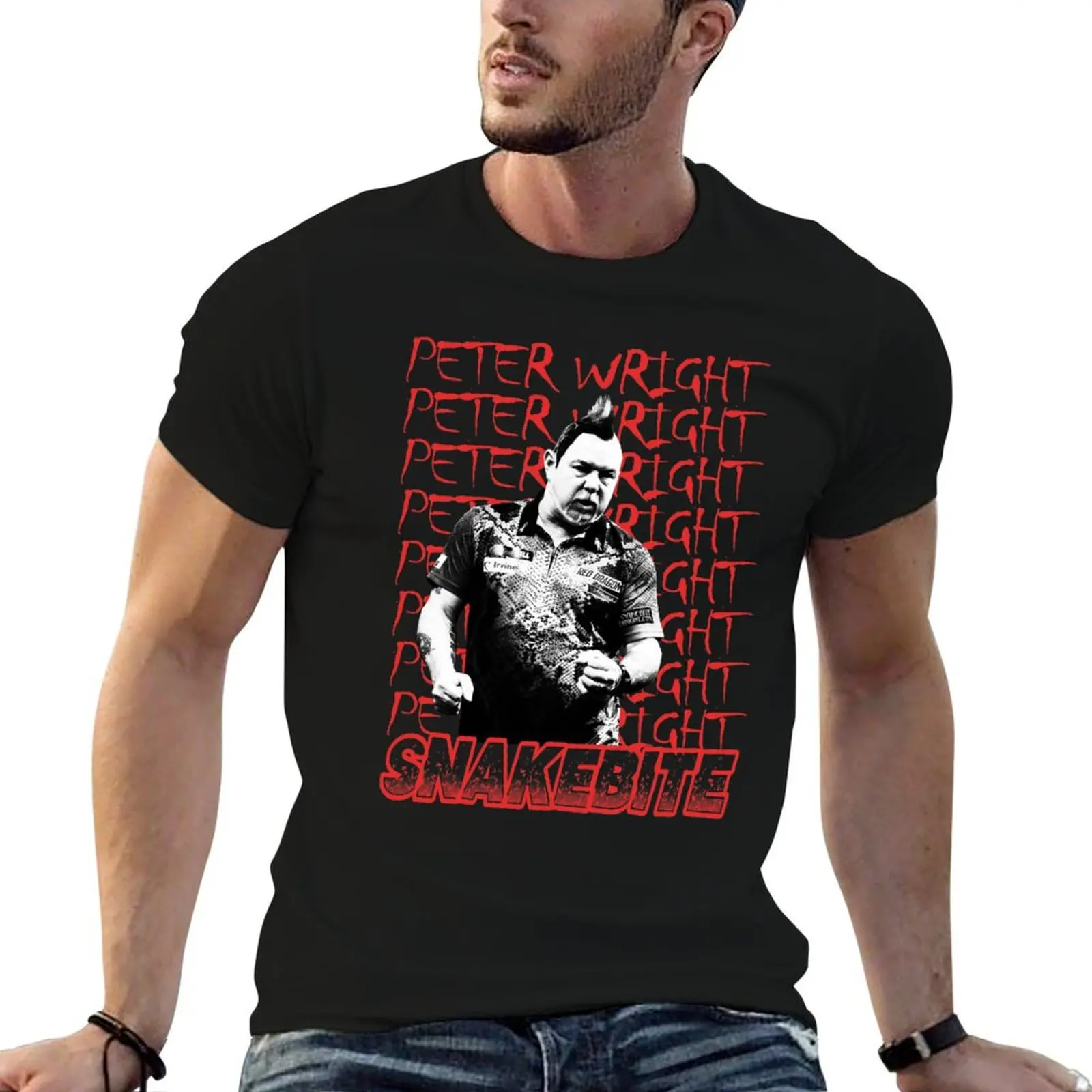 

Peter Wright Snakebite text art work T-Shirt g man t shirts for men printed t shirts for man funny t shirts dark humor T-Shirt