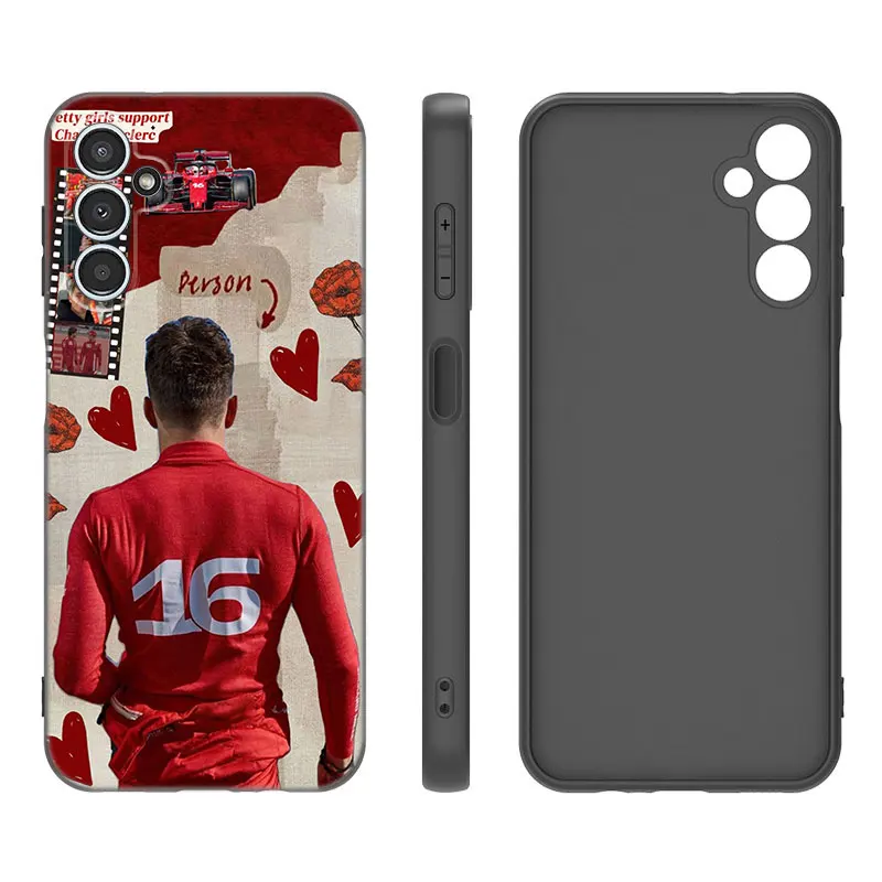 Charles Leclerc 16 F1 Case For Samsung A13 A22 A24 A32 A14 A23 A25 A34 A52S A53 A54 A73 5G A11 A12 A31 A33 A50 A51 A70 A71 A72