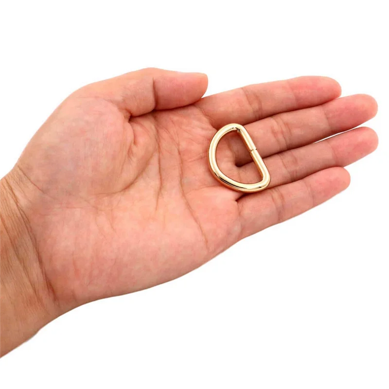 

ABKD 100 шт. D-образное кольцо, металлические регулируемые пряжки для рюкзаков, ремней, сумок, ошейников для собак - аксессуары для рукоделия своими руками