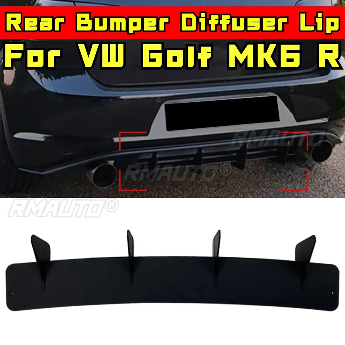 

For VW Golf 7 GTI Exterior Part Rear Bumper Lip Rear Bumper Splitter Diffuser Spoiler Protector Apron Guard Modification Part