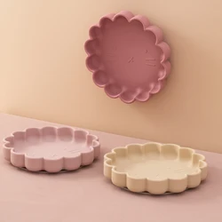 Mamaplan Silicone Baby Feeding Plate Kids Dining Plate Cartoon Dishes Waterproof Washable Toddler Feed Suction Plate Baby Stuff