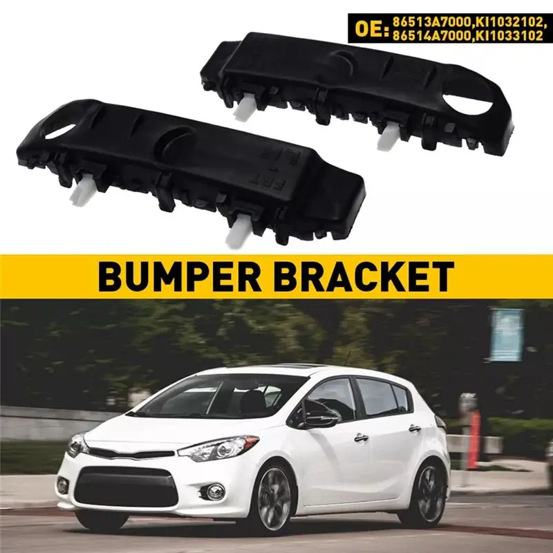 A30F-1Pair Car Bumper Retainer Brackets For Kia Forte Forte5 Forte Koup 2014-2018 Left & Right 86513-A7000 86514-A7000