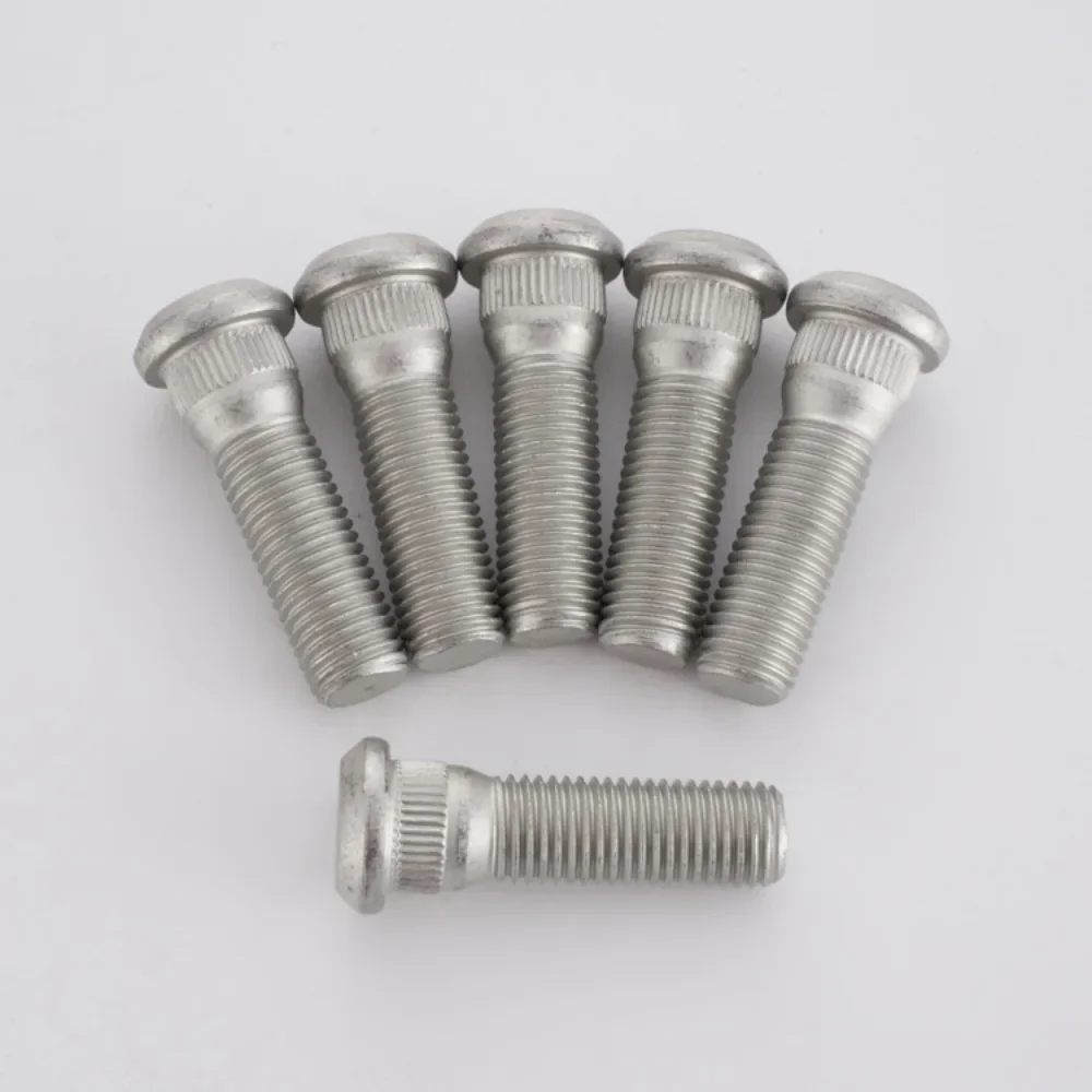 1pc Wheel Hub Spline Bolts Screws M12x1.25 | Knurl Diameter 12.3/14.3mm | Length 55mm | Grade 10.9