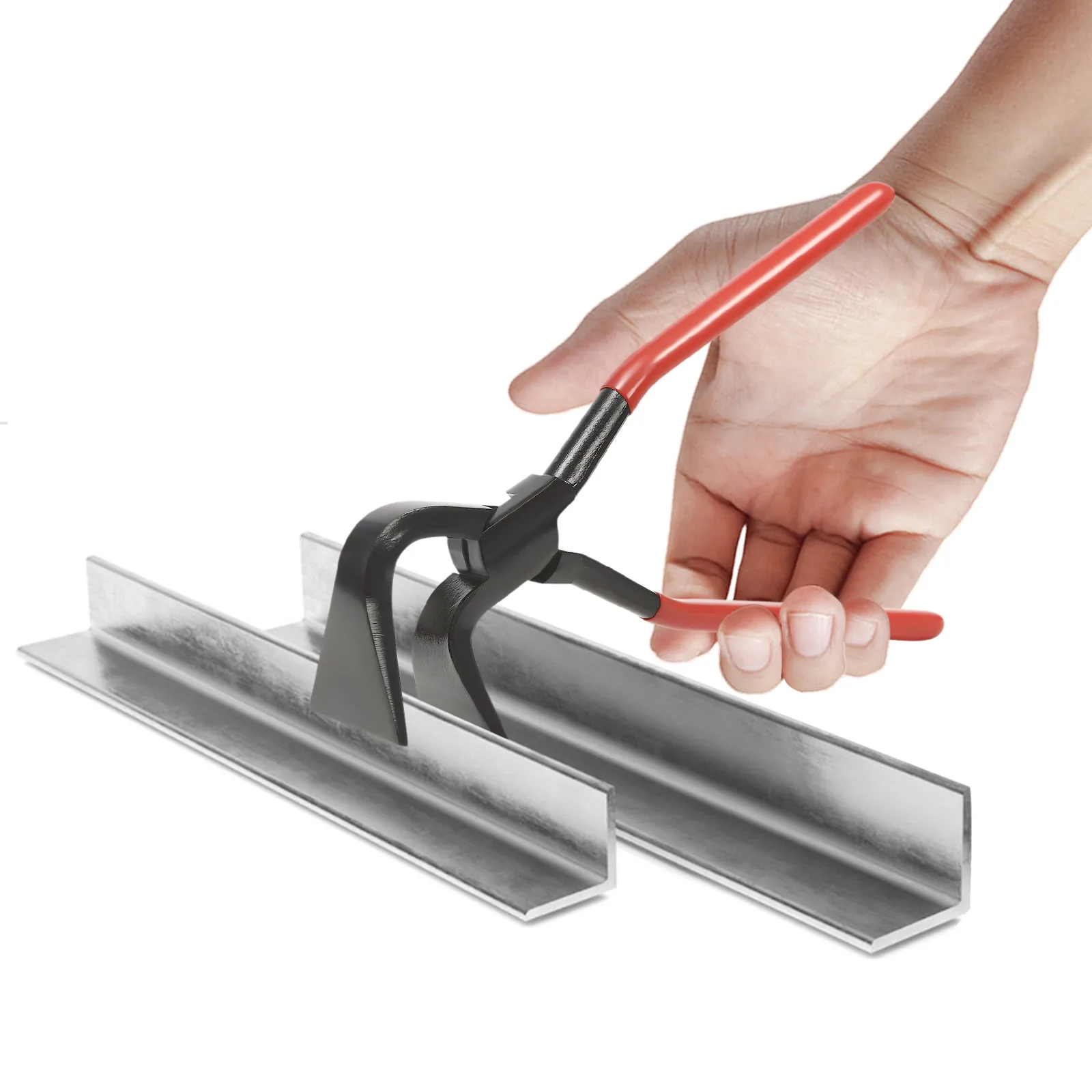 3-teilige Klappzange + Biegezange, gerade 0° ° Abgewinkelt 45° ° und 90 ° Für Dachdecker, Klempner, Sanitärtechniker – Detail 3