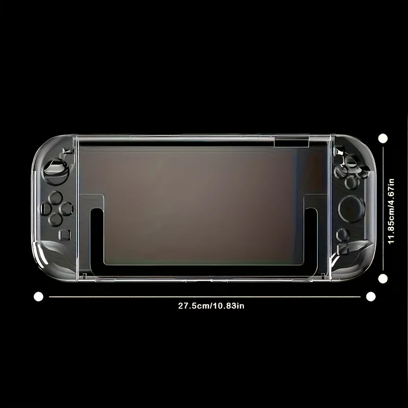 Geeignet für Nintendo Switch 2, kristallklare Schutzhülle, Anti-Drop-Hartschale, komplettes Zubehör mit abnehmbarem Joystick – Detail 5