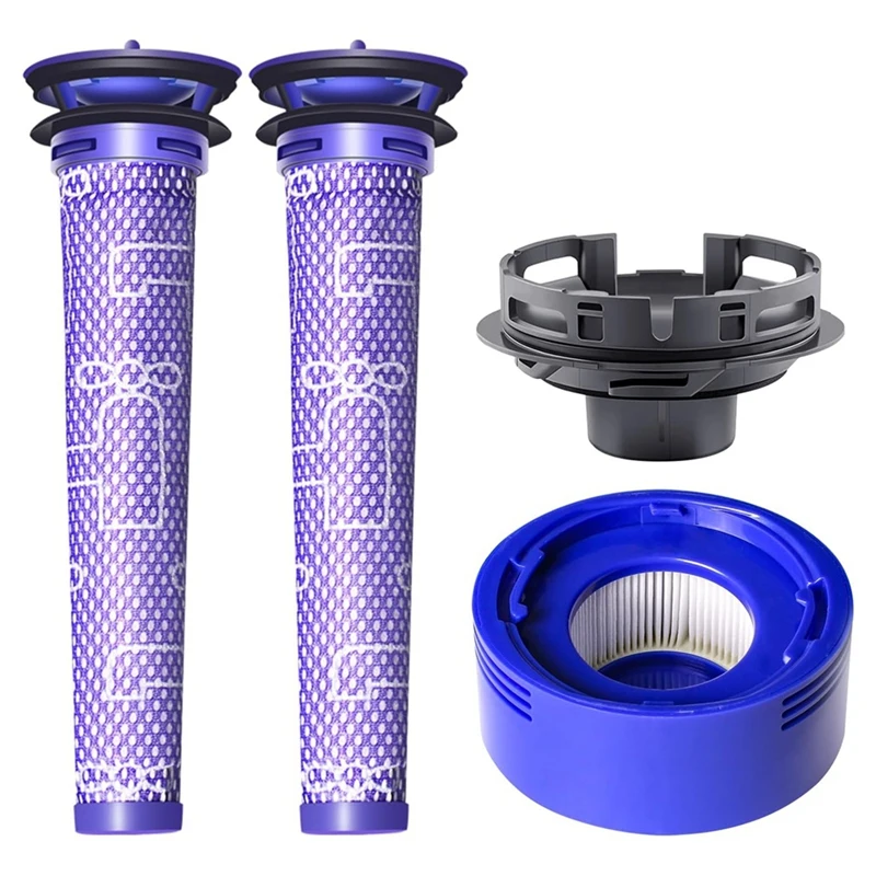 Vacuum Filter And Motor Cover Kit  For Dyson V7 V8  Cordless Vacuum Cleaners Pre Filters Post Filter Motor Back Cover