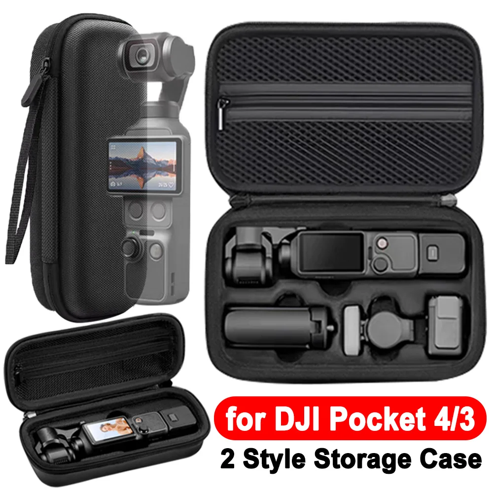 EVA Hard Carrying Case with Hand Strap for DJI Pocket 4 Protective Bag Portable Protective Storage Bag for DJI Osmo Pocket 4/3