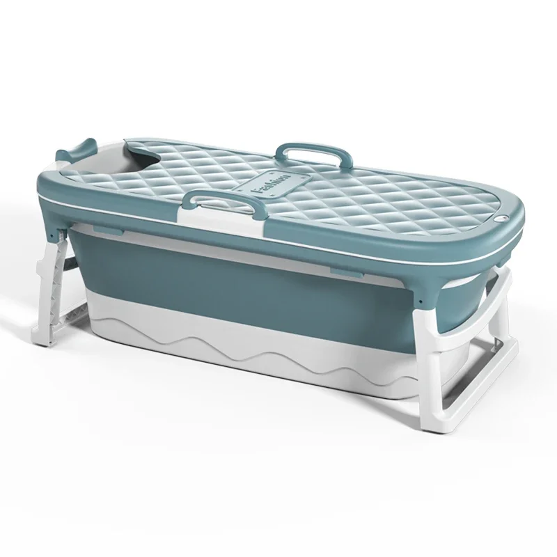 Freestanding Bathroom Folding Portable Plastic Adult Baby Movable Foldable Bath Tub Bathtub