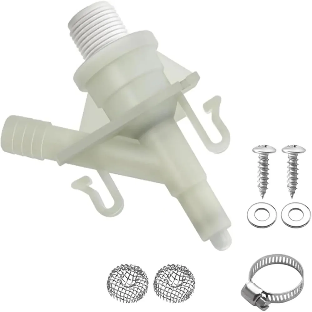 Upgraded RV Toilet Water Valve Kit for Dometic 300 310 320 Replace Camper Pedal Flush Leak Proof 385311641