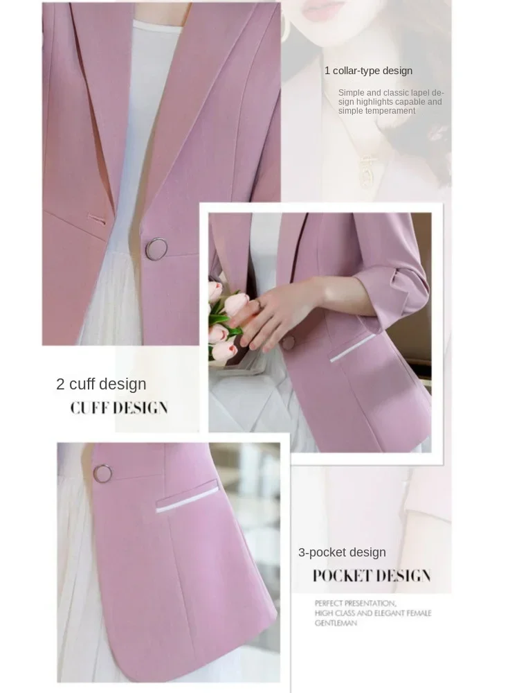 Blazer da donna nuovo alla moda elegante tutto-fiammifero design classico semplice casual da ufficio signora cappotto sottile con temperamento a bottone singolo