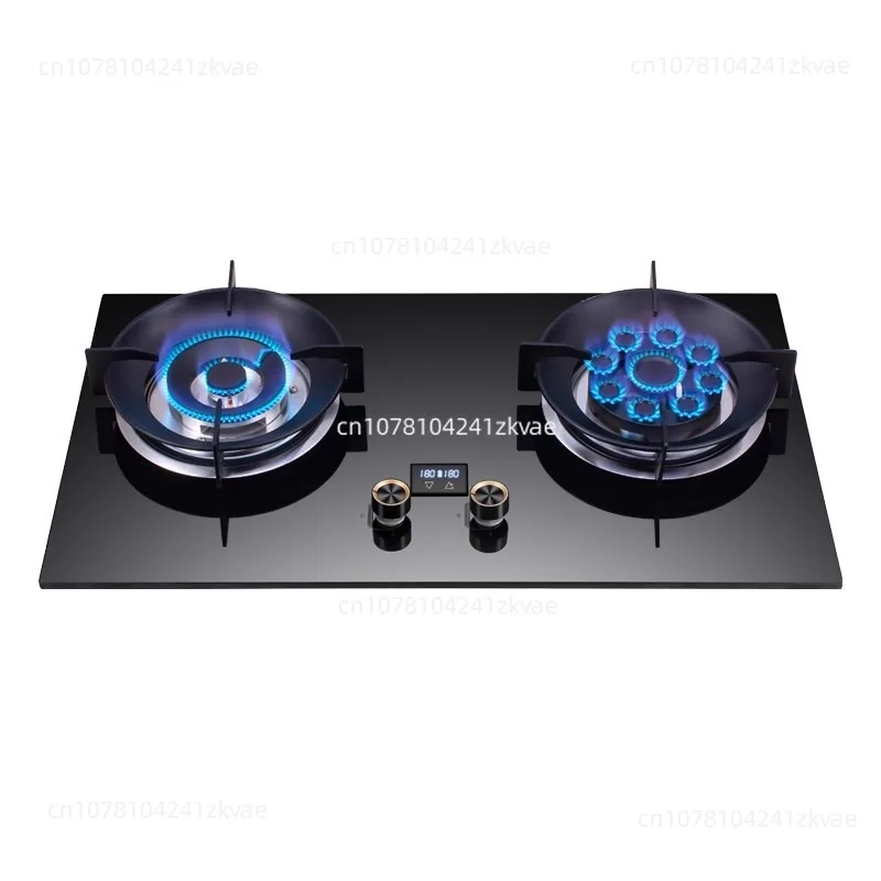 Flip Top Gas Cooker LPG Glass 2 Burner Gas Stove for Kitchen