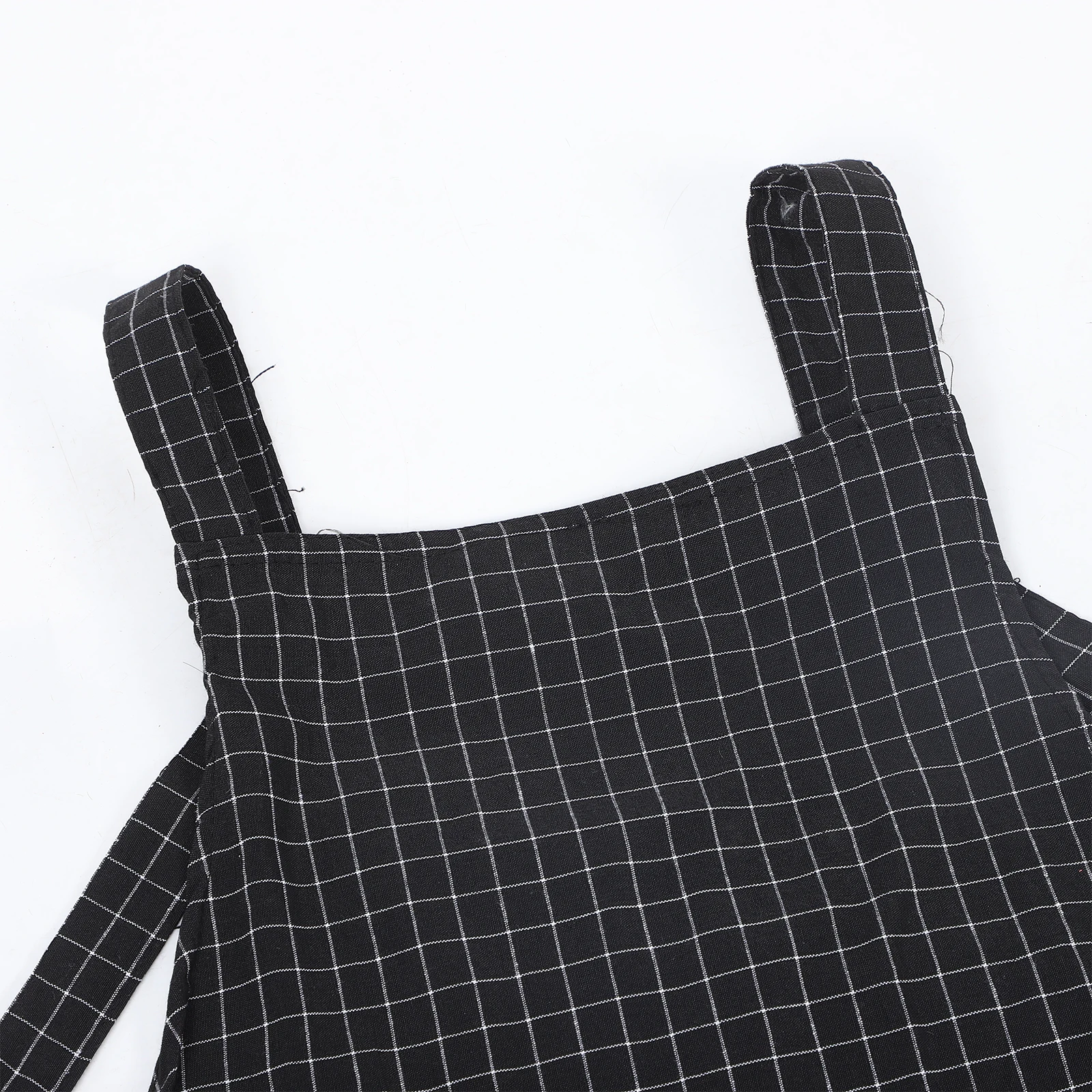 

Stylish Bartender Apron Cloth Material Adjustable Strap Cross Back Design Large Pocket Grill Apron Hair Salon Kitchen