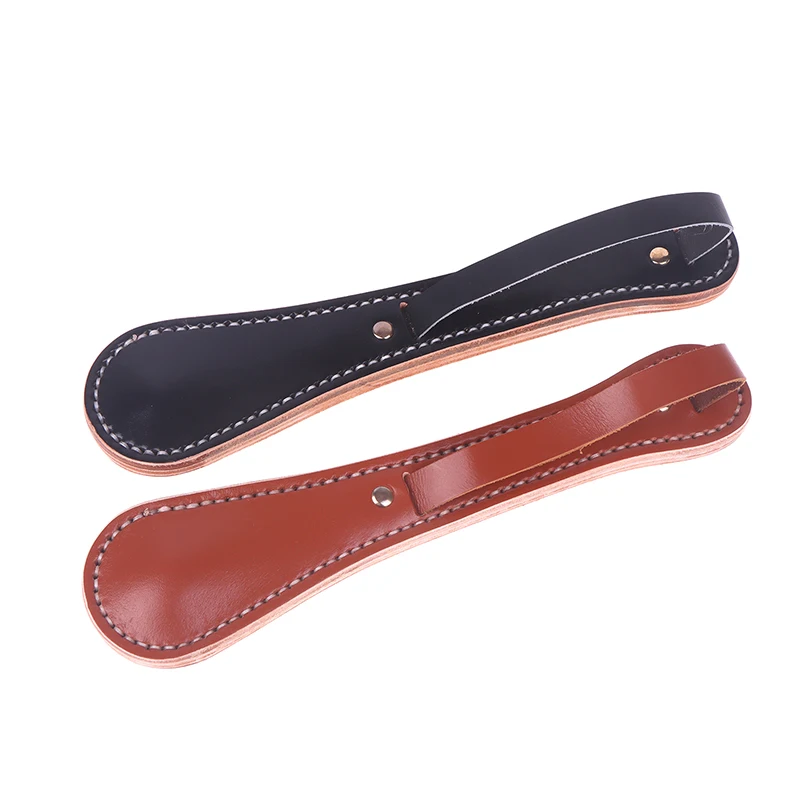 1Pc Classic Boston Leather Racket Multi-function Self-protection Cowhide Contains Lead Block Portable Tactical Tool