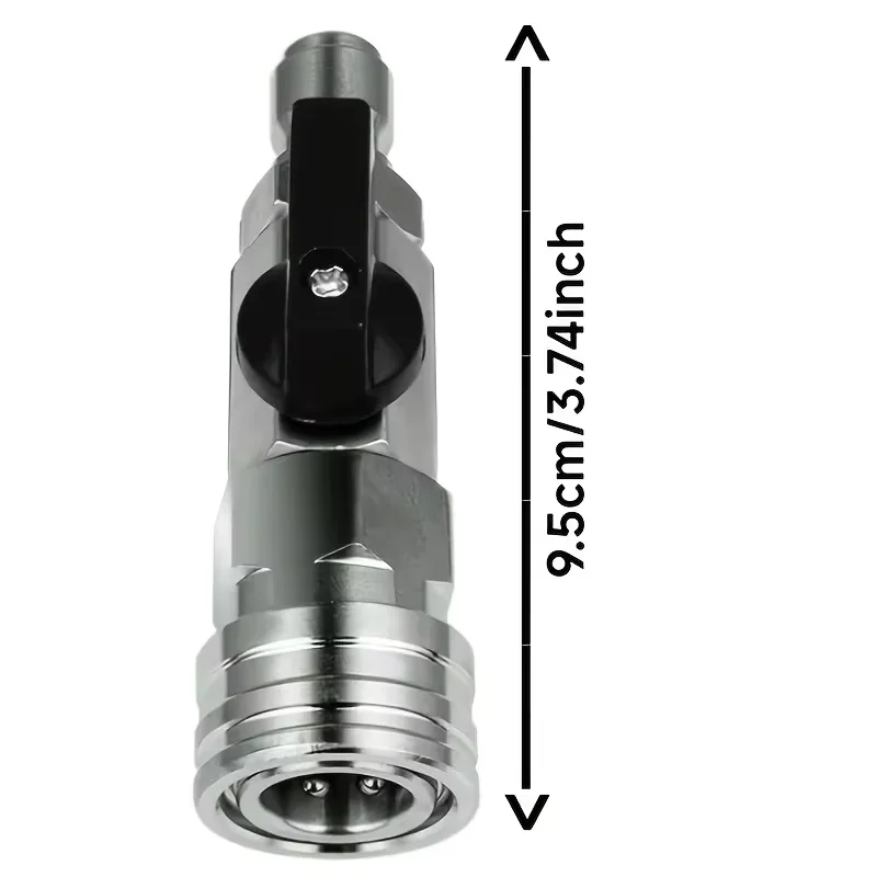 Hochdruck-Autowaschkugelhahn mit 1/4 Zoll Schnellanschluss – Ein/Aus-Schalter, 4500 PSI – Detail 4