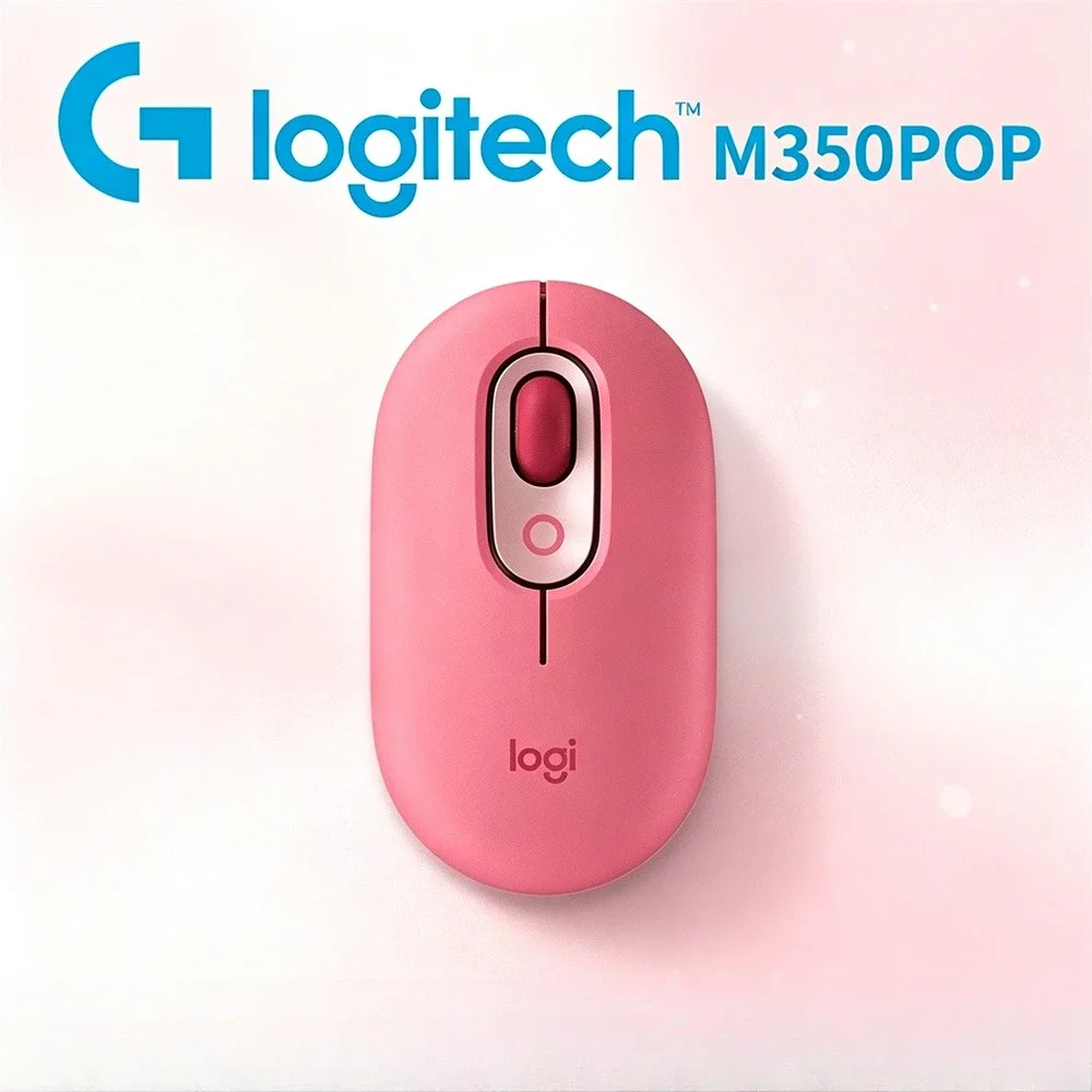 Logitech POP M350 Slim Bluetooth Mouse Lightweight Portable Silent Click Travel Friendly Wireless for iPad PC MacBook Laptop