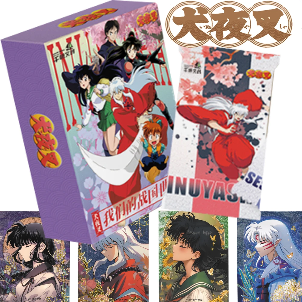 Genuine Inuyasha Cards Booster Box Collection Time Traveling Anime Exquisite Character Texture Laser Ticket Card Birthday Gift