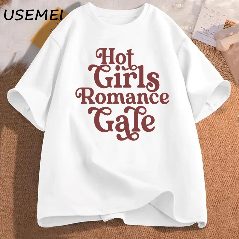 Retro BG3 Gale Romance Tshirt Baldur's Gate 3 Game T-shirt Cotton Short Sleeve Nerd Geek Female Clothing Letter Print T Shirts