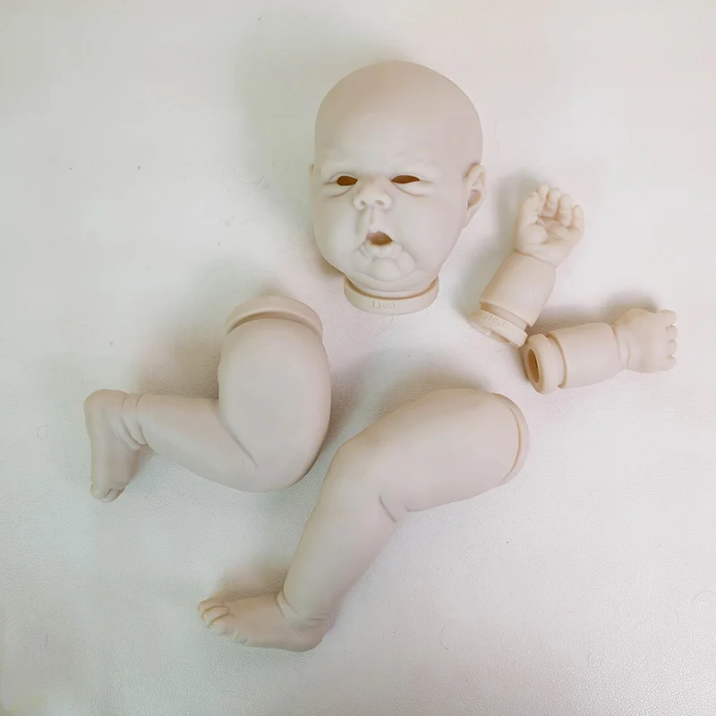 New Limited Edition 20Inch Gounchi Reborn Doll Kit High Quality Unfinished DIY Blank Doll Parts With Cloth Body and Eyes