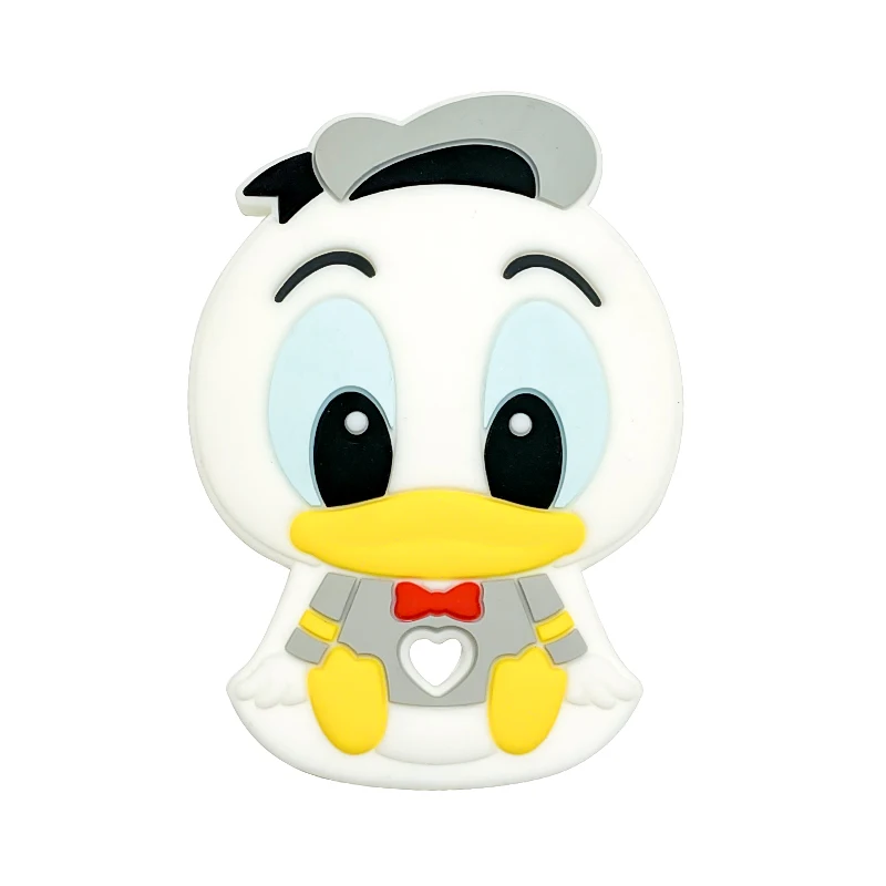 1pcs Disney Silicone Baby Teething Food Grade Cartoon Silicone For Necklaces Baby Teether Toy Nursing Gifts