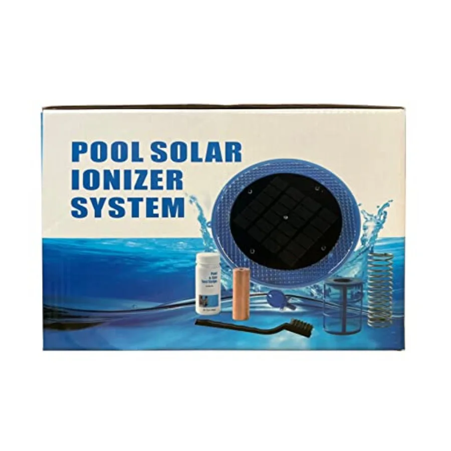 Pool Floating Purifier Ionizer for Up to 35000 Gallons: Advanced Water Treatment System Maintains Crystal Clear Water and Signi