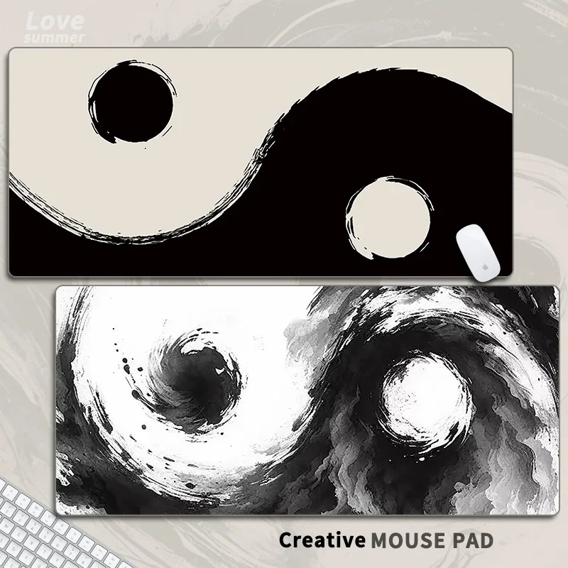 

Chinese Style Creative Mouse Pad Extra Large Personality DeskMat Office Keyboard Pad Leather Oversized Computer Game