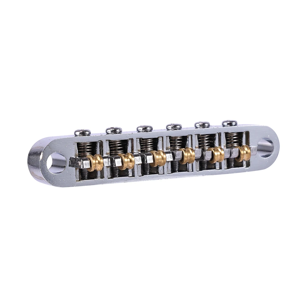 

Studs Saddle Bridge Musical Instruments Winding Bridge Roller Saddle Bridge Tune-O-Matic Style M8 Threaded Bridge High Quality