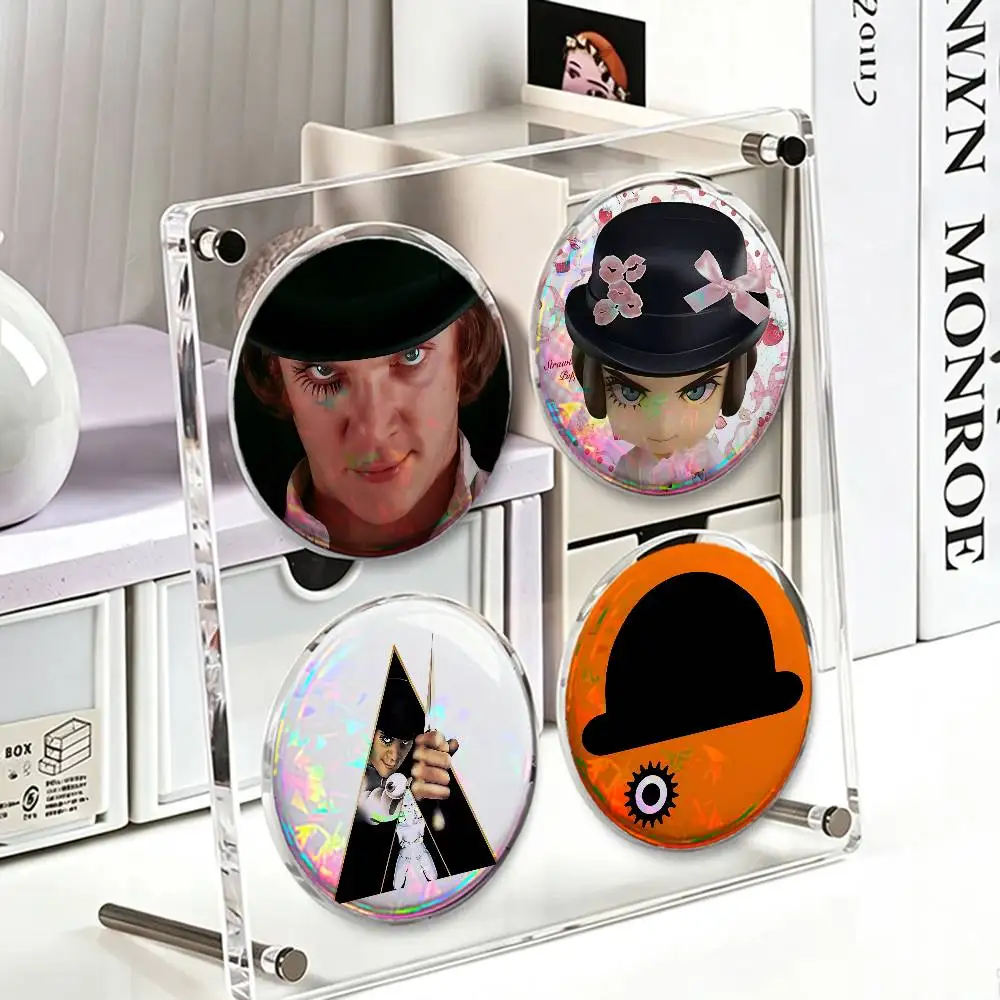 A C-Clockwork O-Orange 25mm Badge 4-Piece Set Mini Pill Baji Kawaii Collectibles Creative Button Pin for Ita-Bag