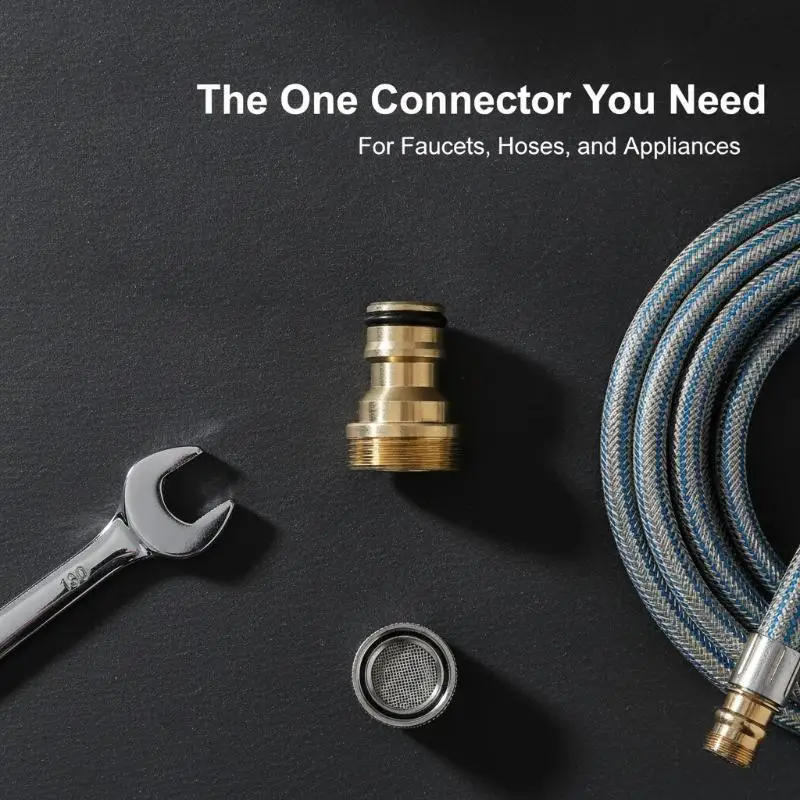 1PCS Kitchen Universal Faucet Adapter Brass Faucet Connector Mixer Hose Adaptor Basin Fitting Car Wash Watering Garden Tools
