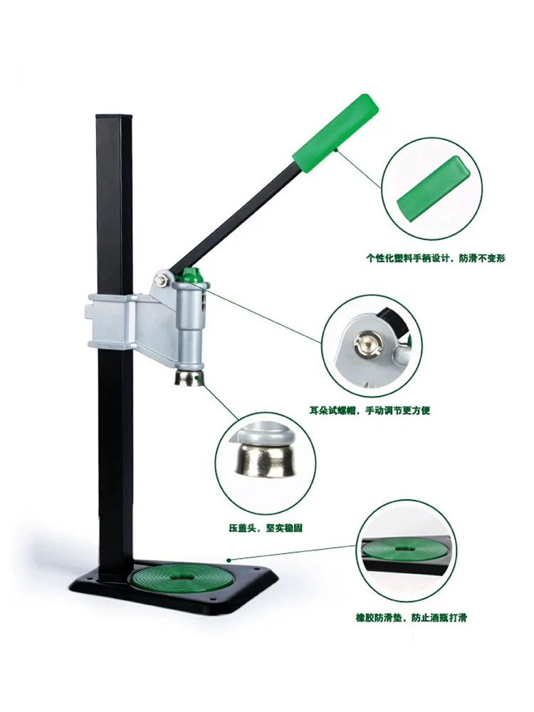 

Beer Bottle capping Machine handheld pneumatic power sealing bottles packing equipment lid capping size 30mm