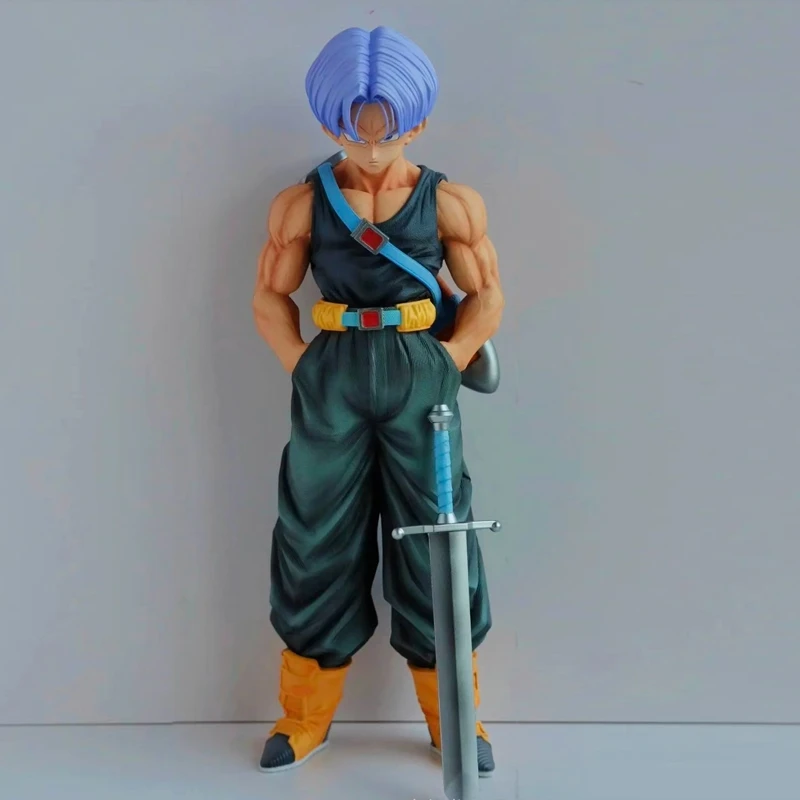 Figura de acción de Dragon Ball Z, figura de NEC Trunks GK Super Saiyan, colección de Anime Future Torankusu, estatua de juguete modelo, 26cm