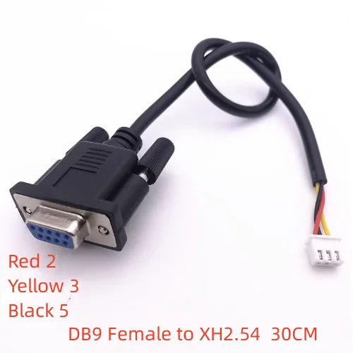 DB9 Female to XH2.54 PH2.0 DuPont single-head cable RS232 235 terminal cable DB9 Serial cable 30cm